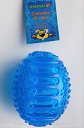 Yarro zabawka dla psa piłka owalna, przezroczysta, niebieska na przysmaki 8,5cm Y0159