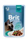 Brit Premium  - dla kotów dorosłych z filetami wołowiny w sosie 85g 