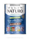 NATURO Grain & Gluten Free tuńczyk i kurczak w ziołowej galarecie 12x390g