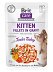 Brit Care Cat Pouches Kitten Fillets in Gravy with Tender Turkey 85g