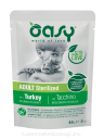 OASY Lifestage Cat Adult saszetka Sterilized z indykiem 85g