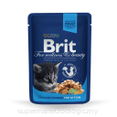 Brit Premium Cat dla kociąt kawałki kurczaka w sosie 100g 
