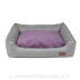 RECOBED - Kanapa Siberian Szary double pillow szary/fiolet rozmiar M 80x65 cm