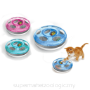 YARRO Zabawka dla kota Gonitwa UFO z 2 piłkami, śred. 25cm, niebieska [Y10605 NIEB] 