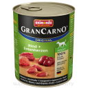 ANIMONDA GRAN CARNO wołowina kacze serca 800g