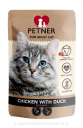 Petner Cat Kurczak z kaczką i żurawiną 85g