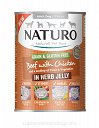 NATURO Grain & Gluten Free wołowina i kurczak w ziołowej galarecie 12x390g