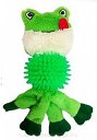 Yarro zabawka pluszowa dla psa - żaba z piłką z kolcem, piszcząca 28cm Y0024