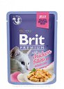 Brit Premium - dla kotów dorosłych z filetami kurczaka w galarecie 85g