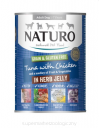 NATURO Grain & Gluten Free tuńczyk i kurczak w ziołowej galarecie 390g