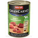 ANIMONDA GRAN CARNO wołowina kacze serca  400g