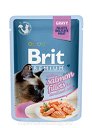 Brit Premium Cat sterylizacja filety łososia w sosie 85g