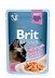 Brit Premium Cat sterylizacja filety łososia w sosie 85g 