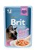 Brit Premium Cat sterylizacja filety łososia w sosie 85g