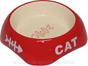 YARRO Miska ceramiczna CAT czerwona Y2701